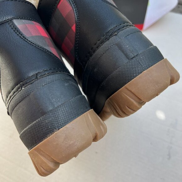 Cougar Waterproof Lace Up Winter Boot Women 7 Medium Carlisle Red Plaid - Picture 8 of 13